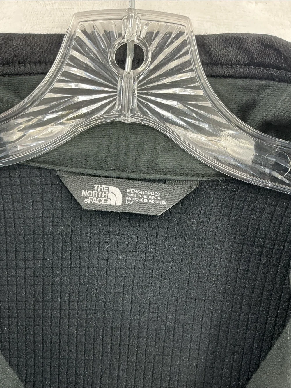 The North Face Black Textured Fleece Jacket 871